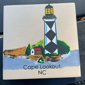 Cape Lookout North Carolina Lighthouse Stone Coasters